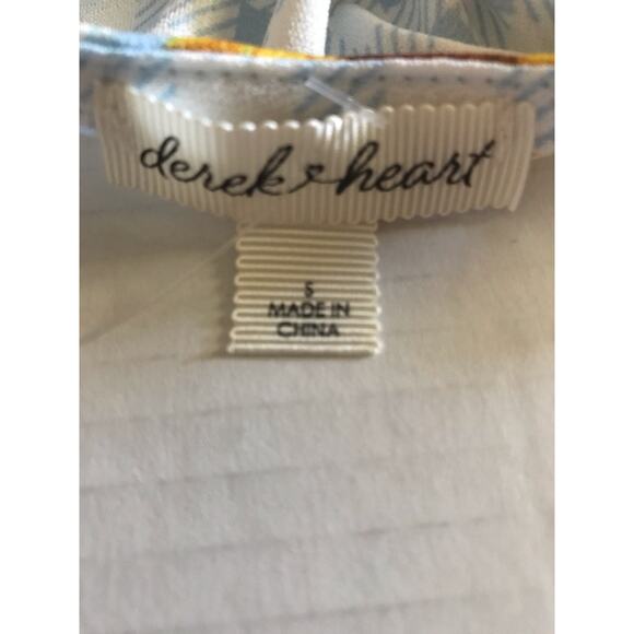 NWT Derek Heart ‎ Women's  New Small Floral Check Open Bodycon Dress - Picture 7 of 9